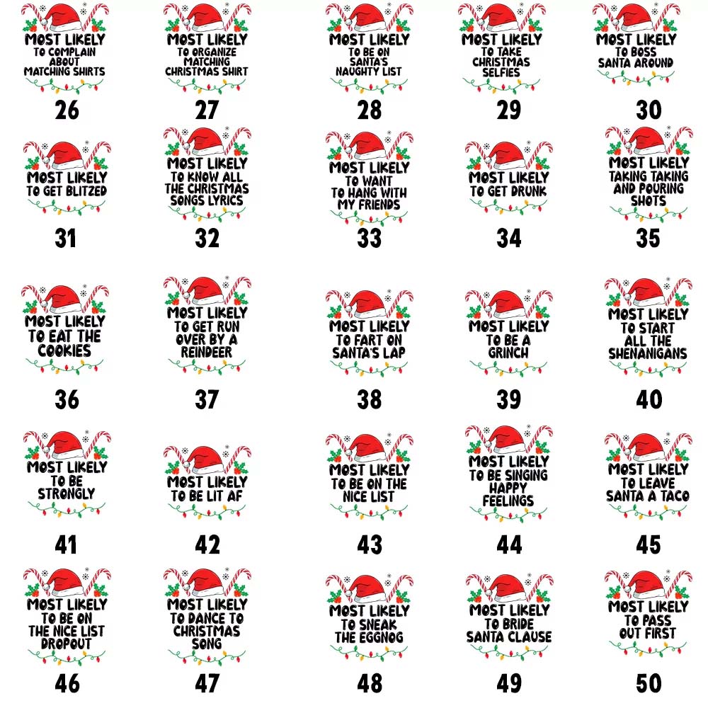 Most Likely To Christmas Pajamas Family 100 Cotton Most Likely To Christmas Pajamas Family 100 Cotton