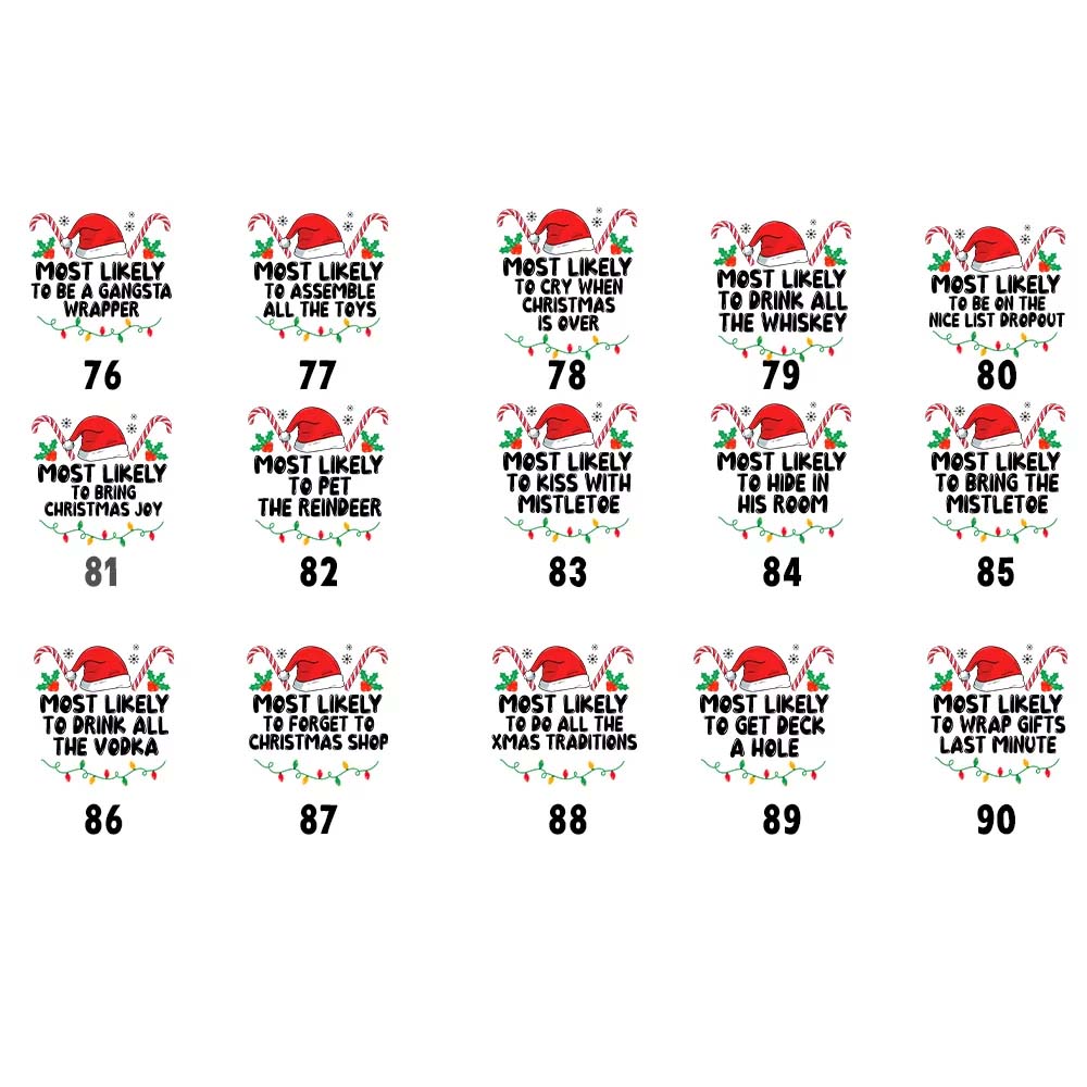 Most Likely To Christmas Pajamas Family 100 Cotton Most Likely To Christmas Pajamas Family 100 Cotton