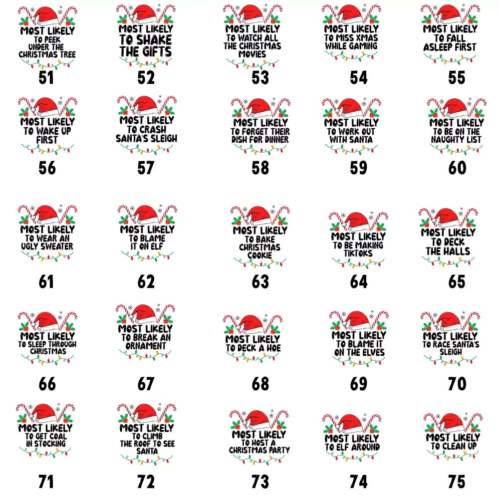 Most Likely To Christmas Pajamas Family 100 Cotton Most Likely To Christmas Pajamas Family 100 Cotton