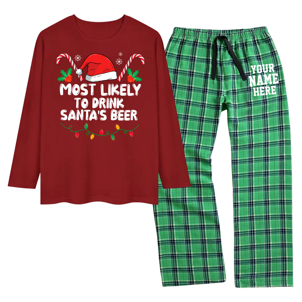 Most Likely To Christmas Pajamas Family 100 Cotton Most Likely To Christmas Pajamas Family 100 Cotton