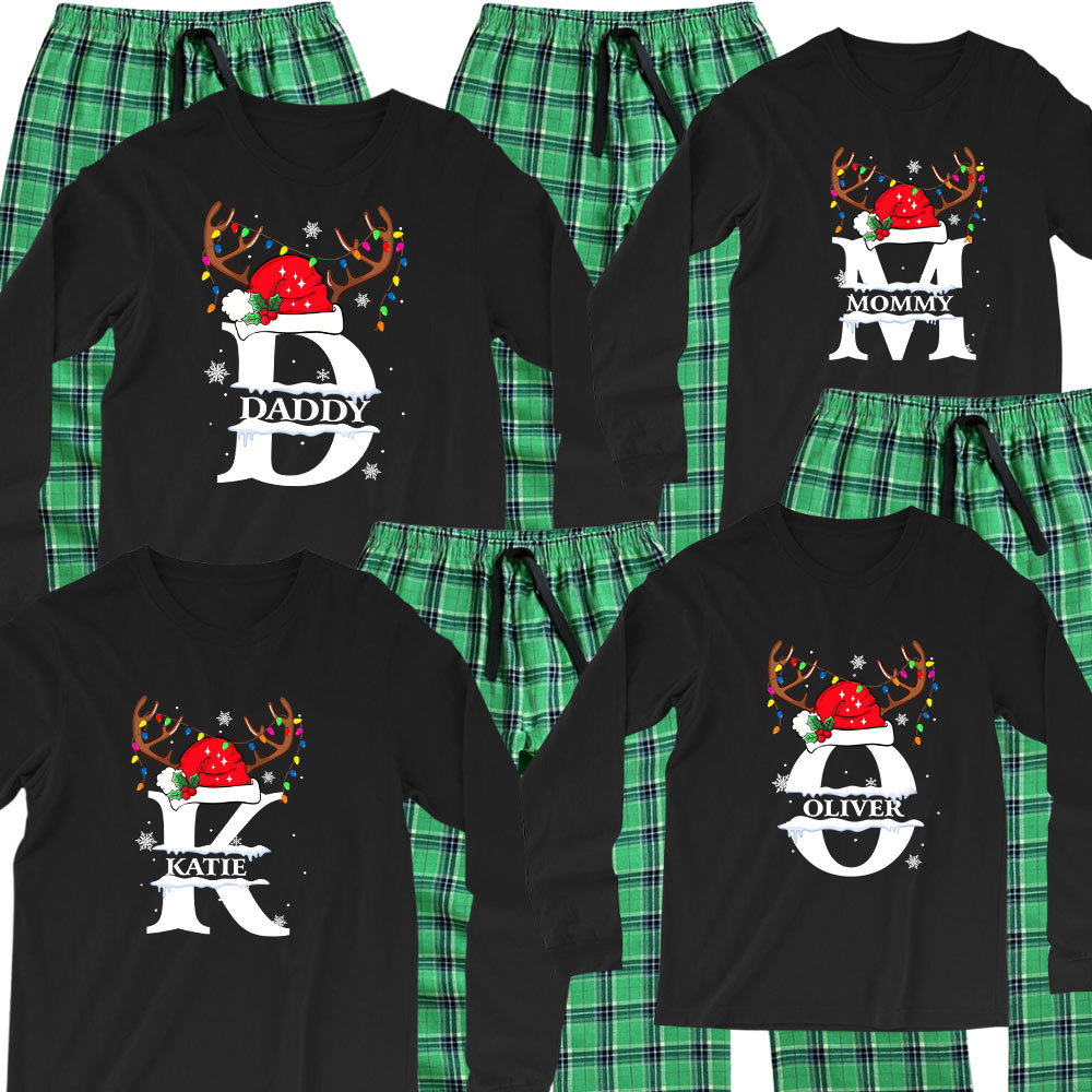 Customized Family Christmas Pajamas 100 Cotton With Name Customized Family Christmas Pajamas 100 Cotton With Name