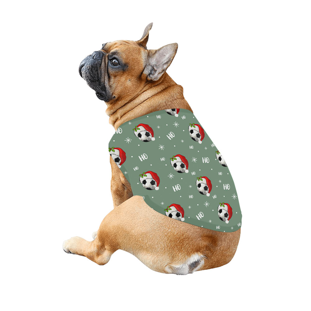 Cool Minty Soccer Christmas Pajamas Matching Dog