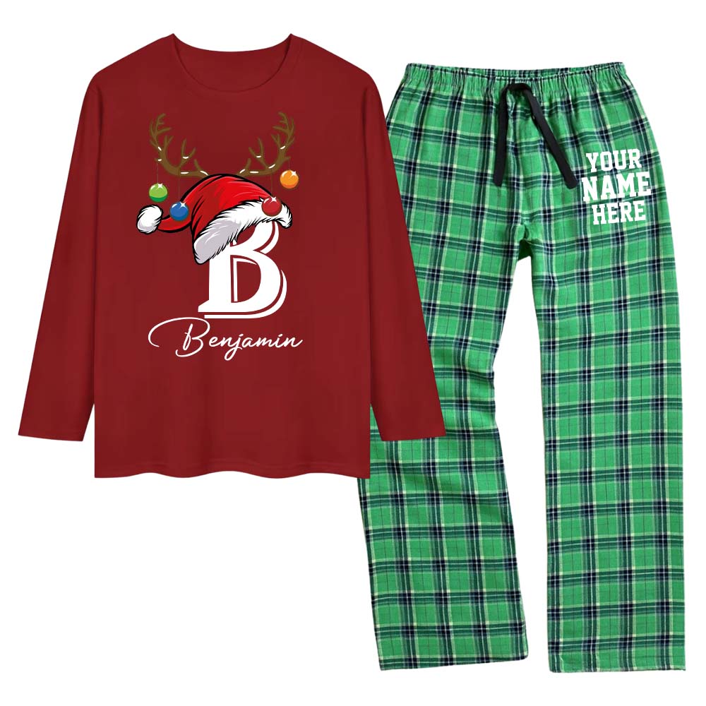 Monogrammed Matching Family Christmas Pajamas 100 Cotton
