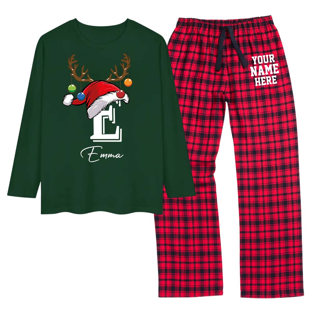Monogrammed Matching Family Christmas Pajamas 100 Cotton