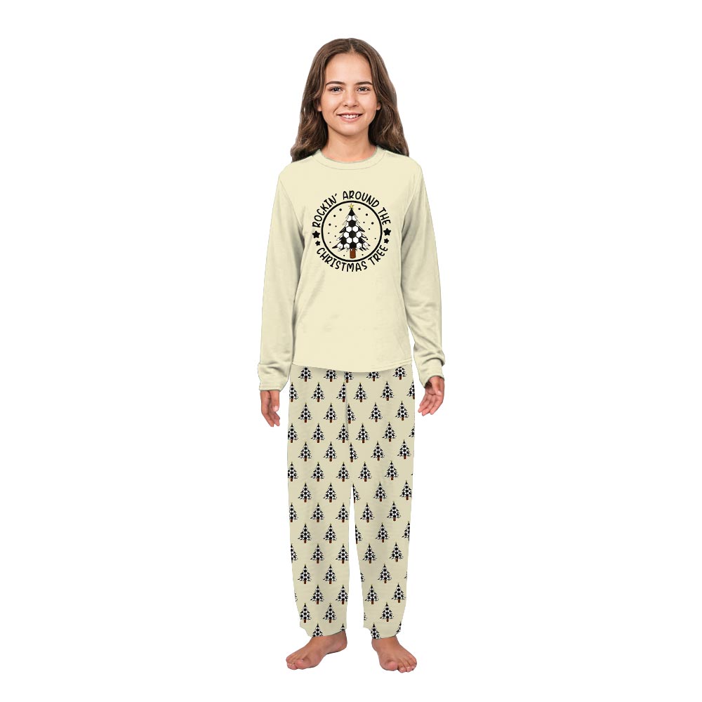 Soccer Tree Design Matching Christmas Pajamas Family With Dog