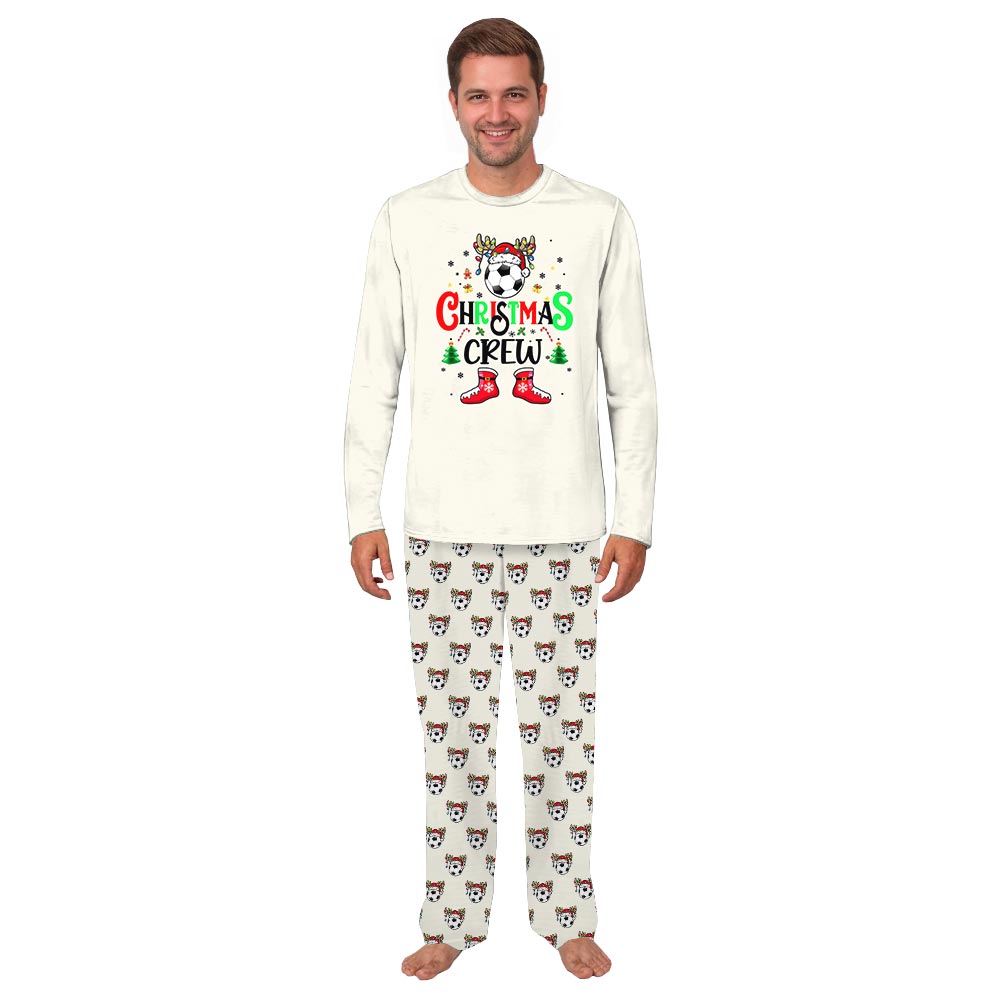 Festive Christmas Crew Kickoff Pajamas for the Family and Dog Festive Christmas Crew Kickoff Pajamas for the Family and Dog