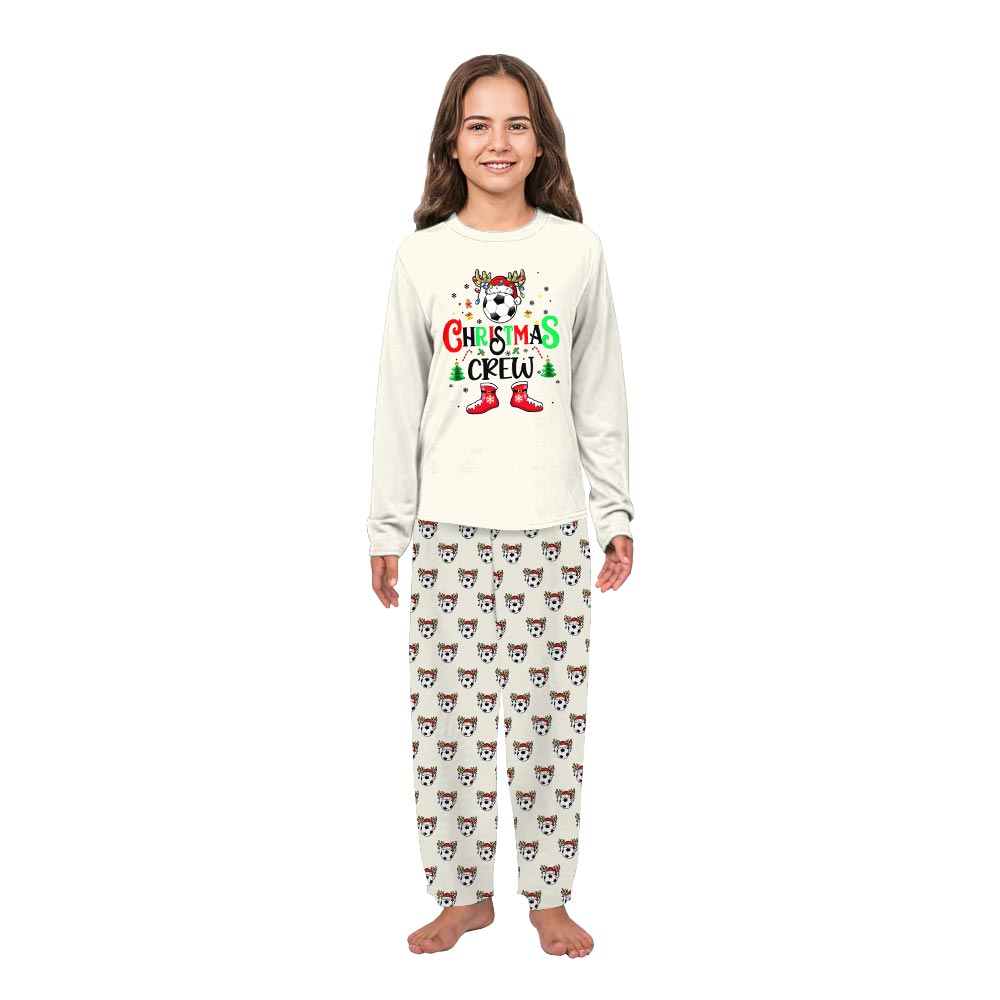 Festive Christmas Crew Kickoff Pajamas for the Family and Dog Festive Christmas Crew Kickoff Pajamas for the Family and Dog