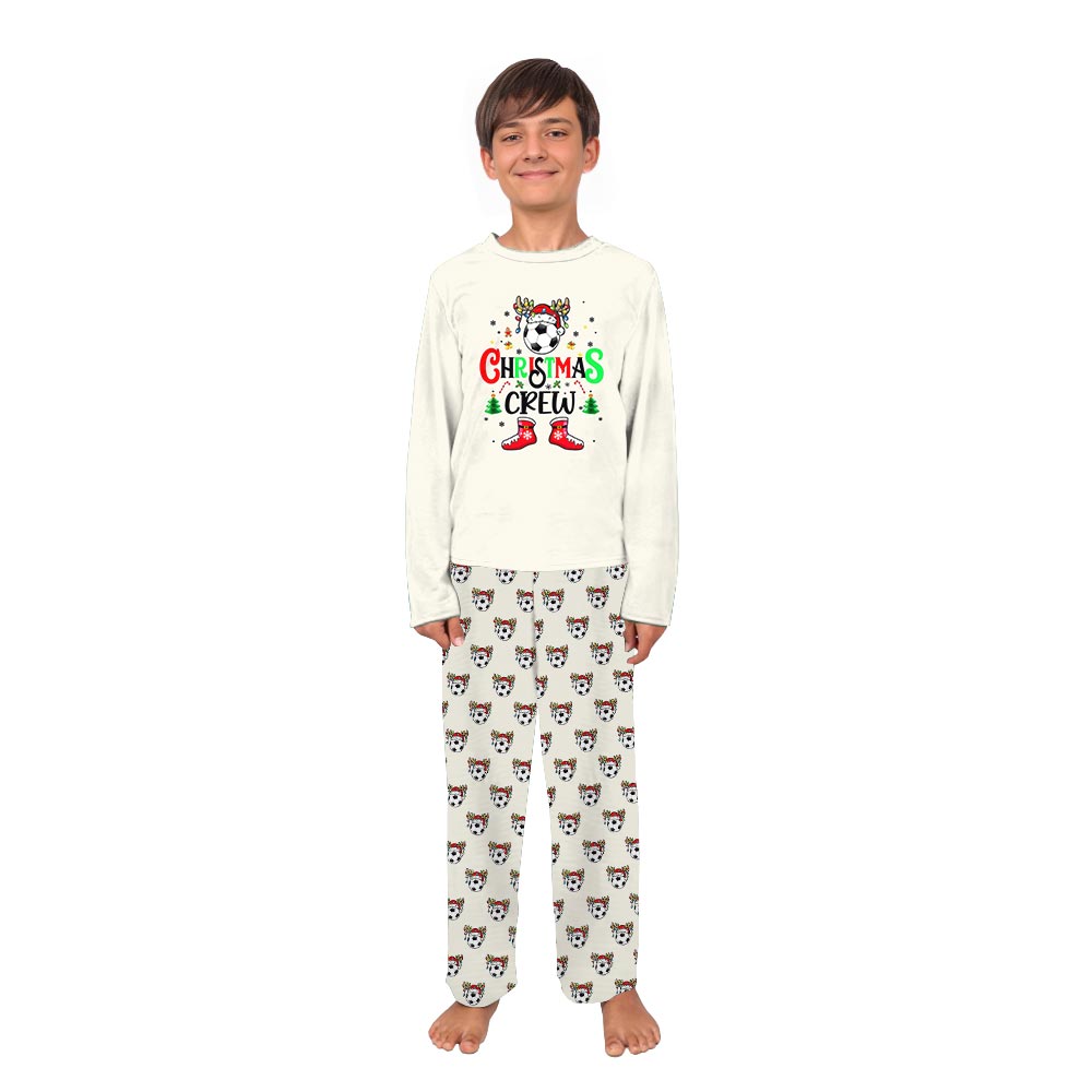 Festive Christmas Crew Kickoff Pajamas for the Family and Dog Festive Christmas Crew Kickoff Pajamas for the Family and Dog