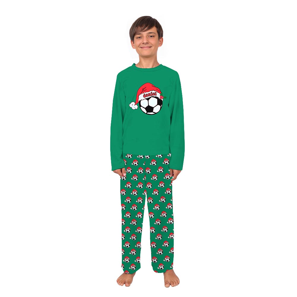 Personalized Family Holiday Pajamas for Soccer Lovers Personalized Family Holiday Pajamas for Soccer Lovers