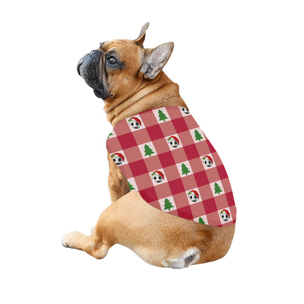 Festive Plaid Red and White Soccer Christmas Pajamas Festive Plaid Red and White Soccer Christmas Pajamas