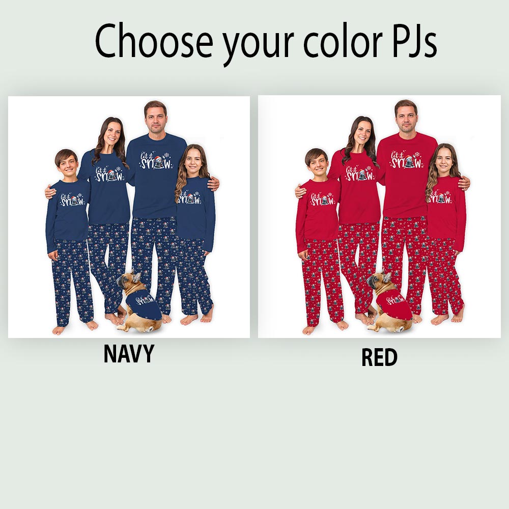Hockey Snowman Pucks Family Matching Christmas Pajamas Dog Hockey Snowman Pucks Family Matching Christmas Pajamas Dog