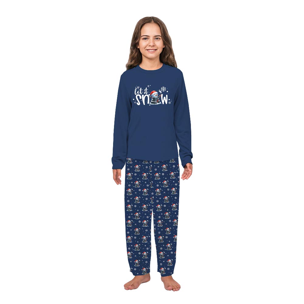 Hockey Snowman Pucks Family Matching Christmas Pajamas Dog Hockey Snowman Pucks Family Matching Christmas Pajamas Dog