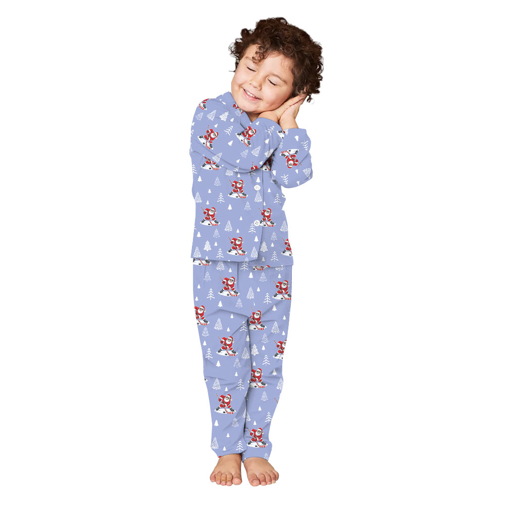 Exciting Hockey Family Pajamas with Dog Exciting Hockey Family Pajamas with Dog