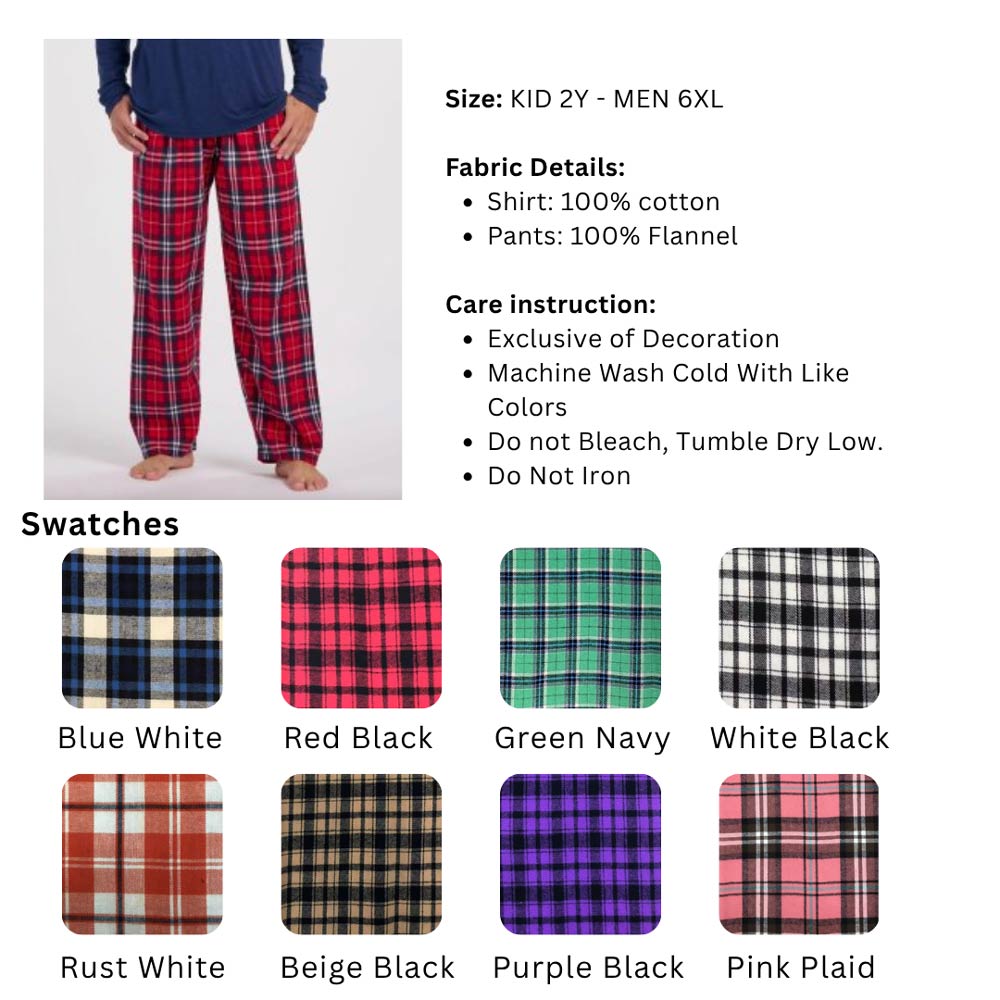 Personalized Motocross 100 Cotton Christmas PJs With Pockets Personalized Motocross 100 Cotton Christmas PJs With Pockets