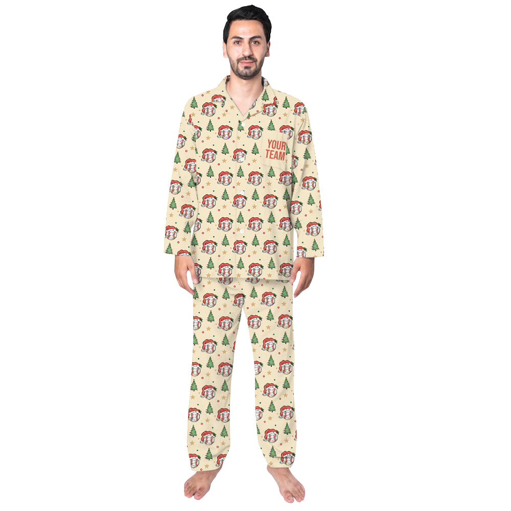 Wanted Baseball Christmas Pajamas for Family With Dog Wanted Baseball Christmas Pajamas for Family With Dog