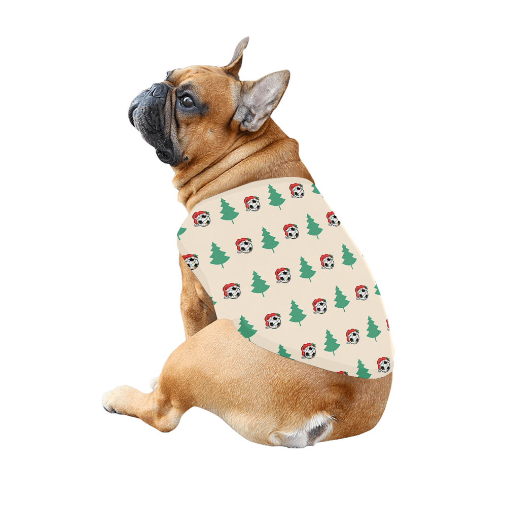 Festive Soccer Wearing Santa’s Hat Christmas Family Pajamas And Dog Festive Soccer Wearing Santa’s Hat Christmas Family Pajamas And Dog