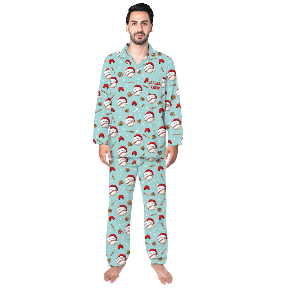 Delightful Baseball Family Christmas Pajamas Delightful Baseball Family Christmas Pajamas
