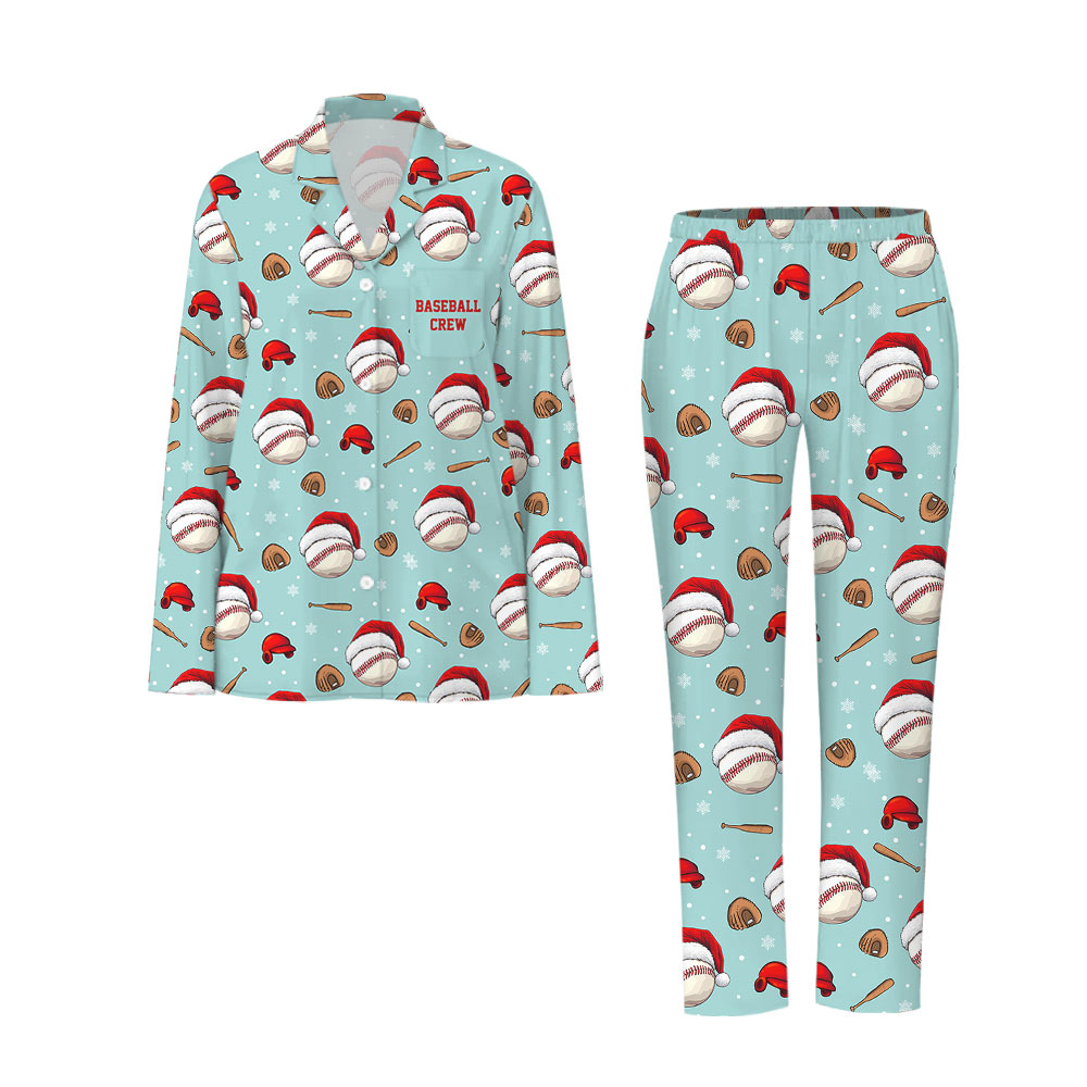 Delightful Baseball Family Christmas Pajamas Delightful Baseball Family Christmas Pajamas