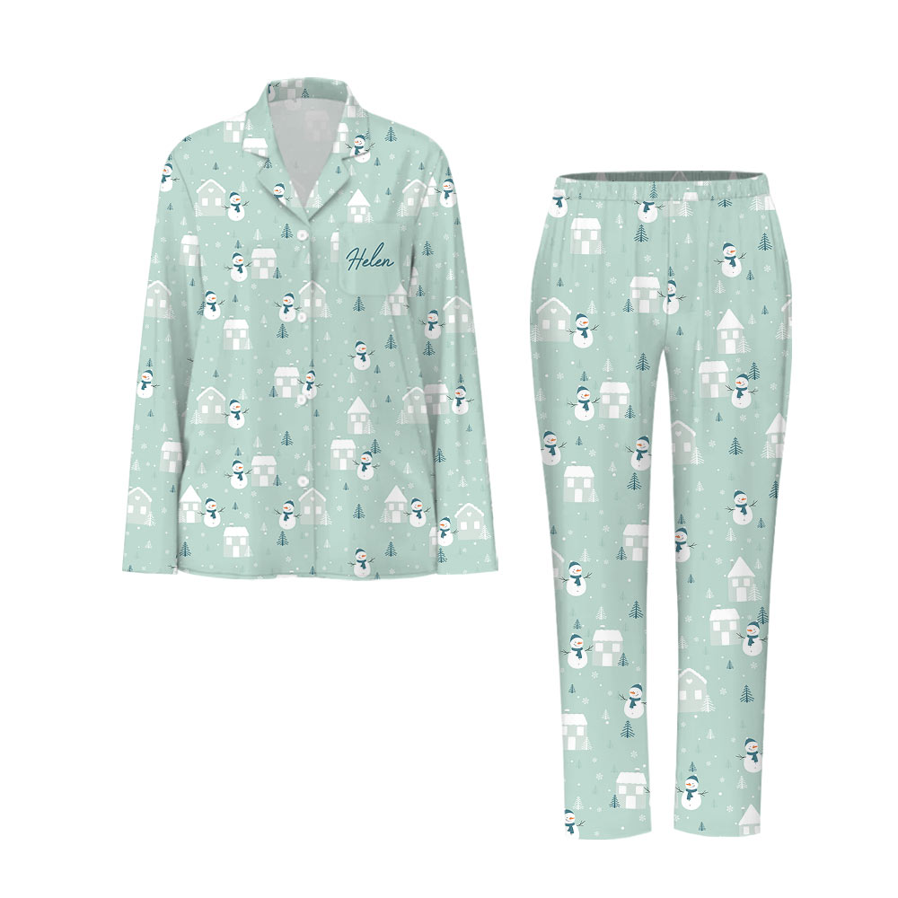Delight Snowman Matching Family Pajamas Delight Snowman Matching Family Pajamas
