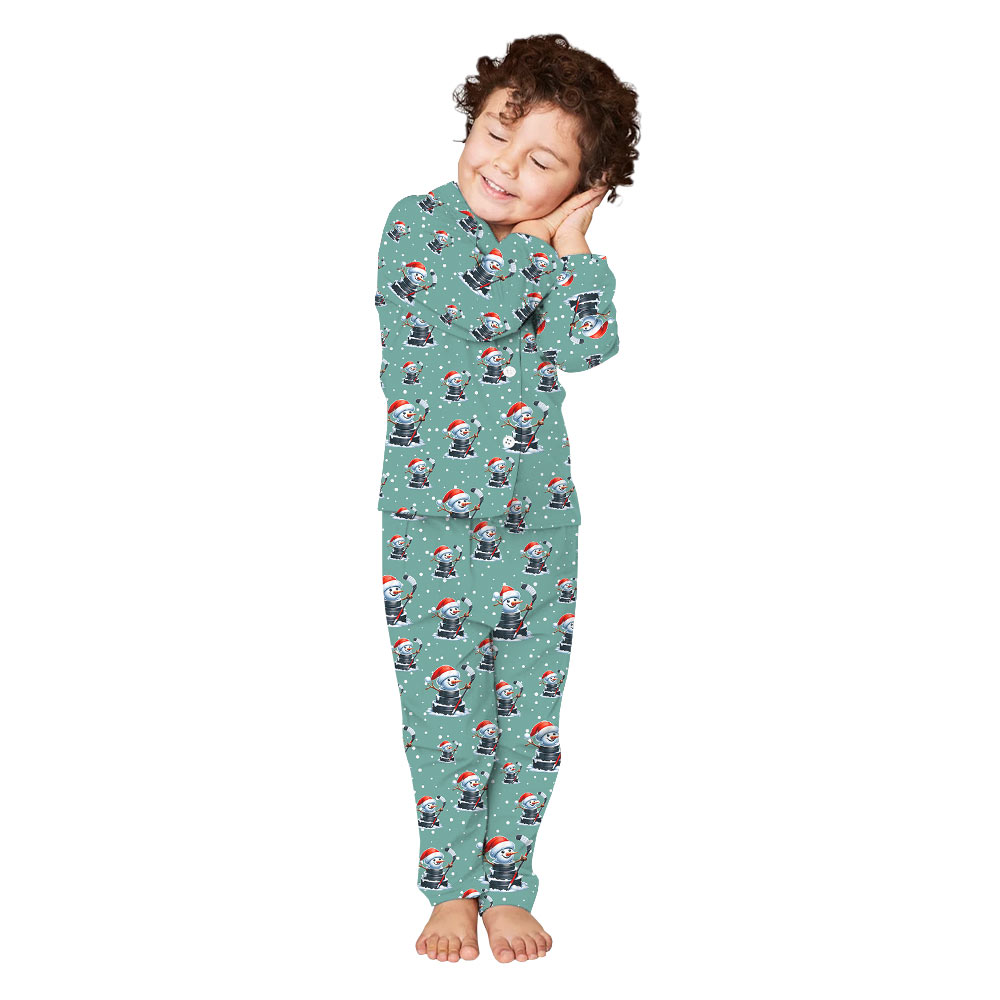 Favorite Funny Hockey Snowman Family Christmas Pajamas Favorite Funny Hockey Snowman Family Christmas Pajamas