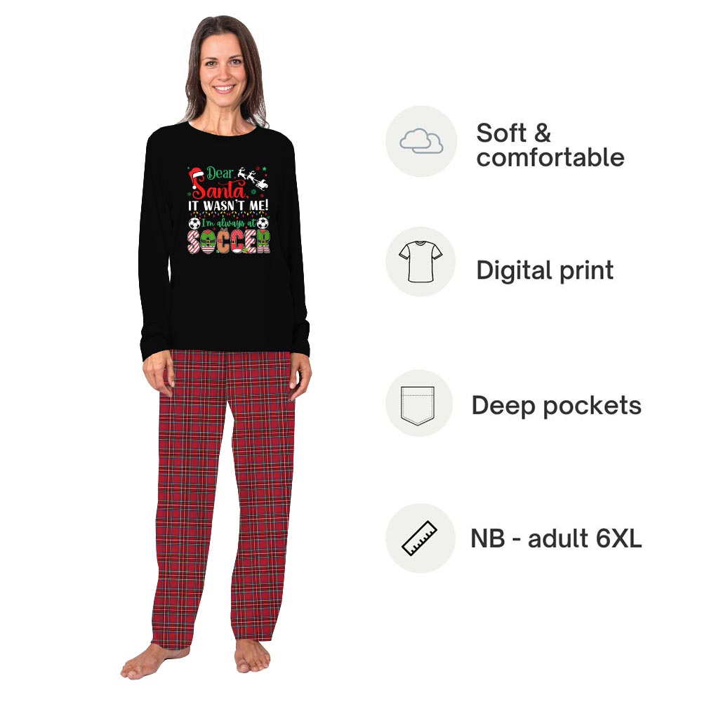 Funny Slogan Pyjamas with Soccer Theme for the Holidays