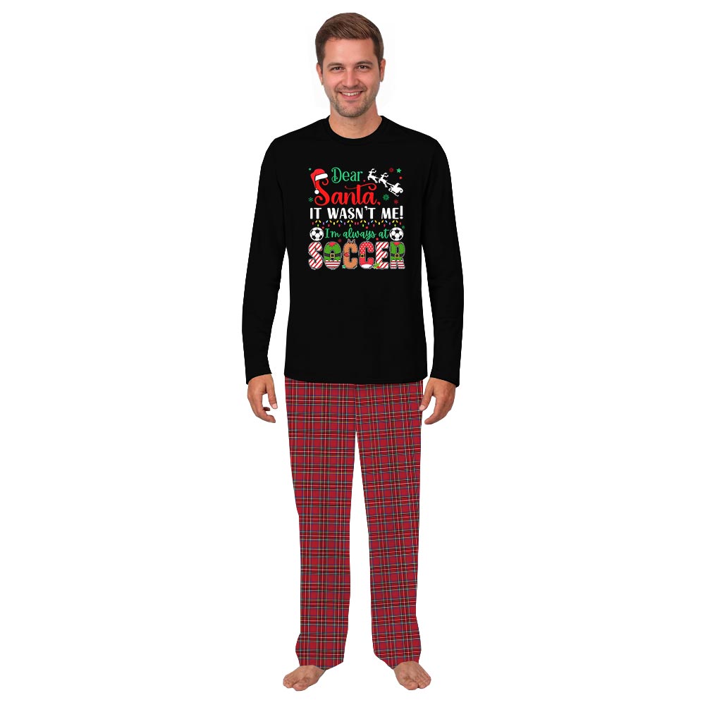 Funny Slogan Pyjamas with Soccer Theme for the Holidays