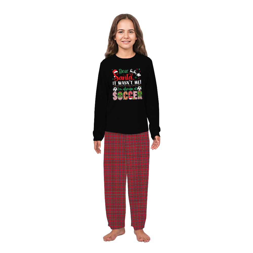 Funny Slogan Pyjamas with Soccer Theme for the Holidays