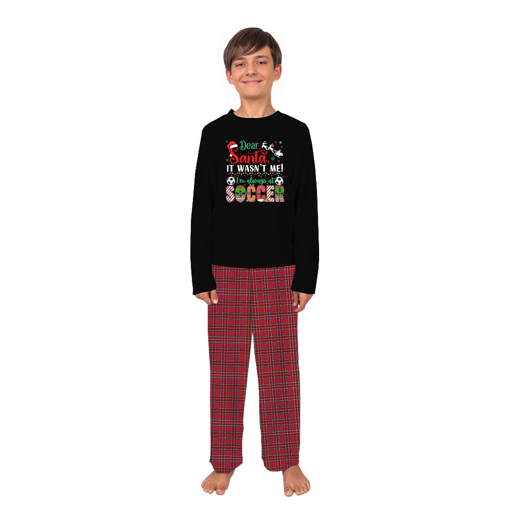 Funny Slogan Pyjamas with Soccer Theme for the Holidays
