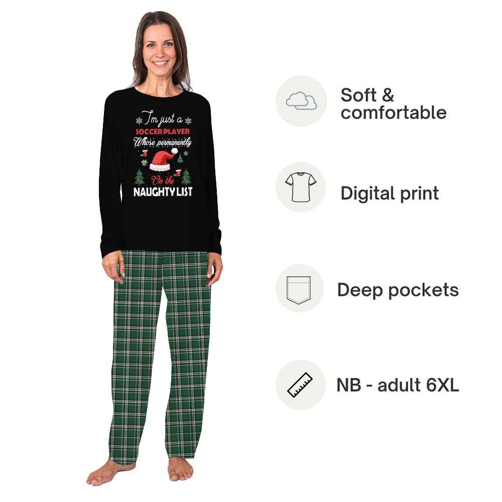 Naughty List Soccer Matching Dog and Human PJs Naughty List Soccer Matching Dog and Human PJs