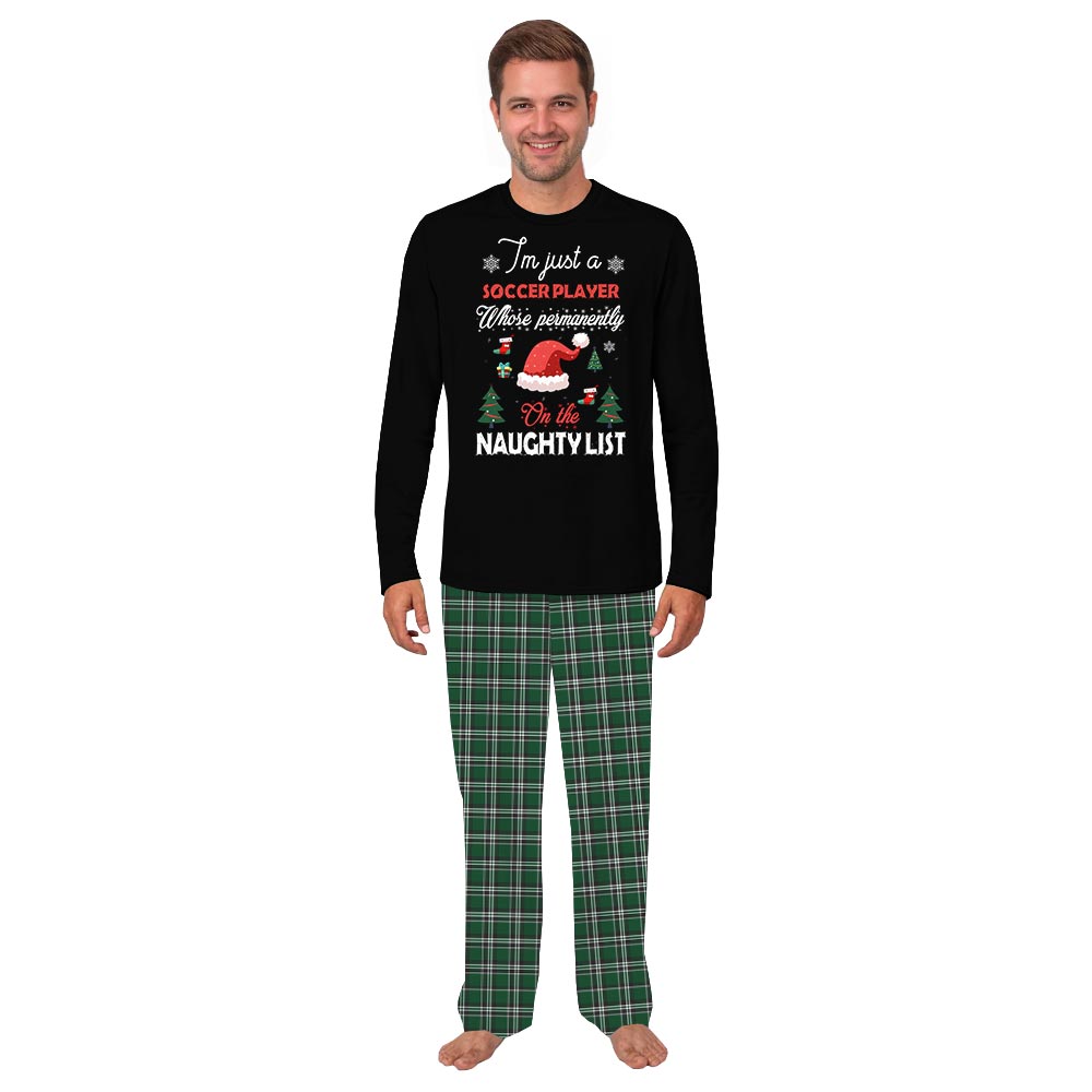 Naughty List Soccer Matching Dog and Human PJs Naughty List Soccer Matching Dog and Human PJs