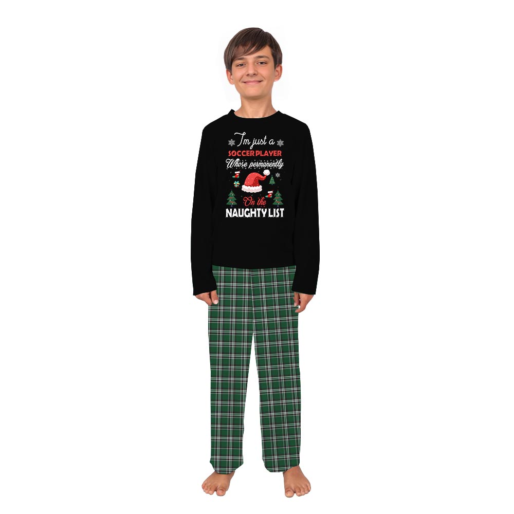 Naughty List Soccer Matching Dog and Human PJs Naughty List Soccer Matching Dog and Human PJs