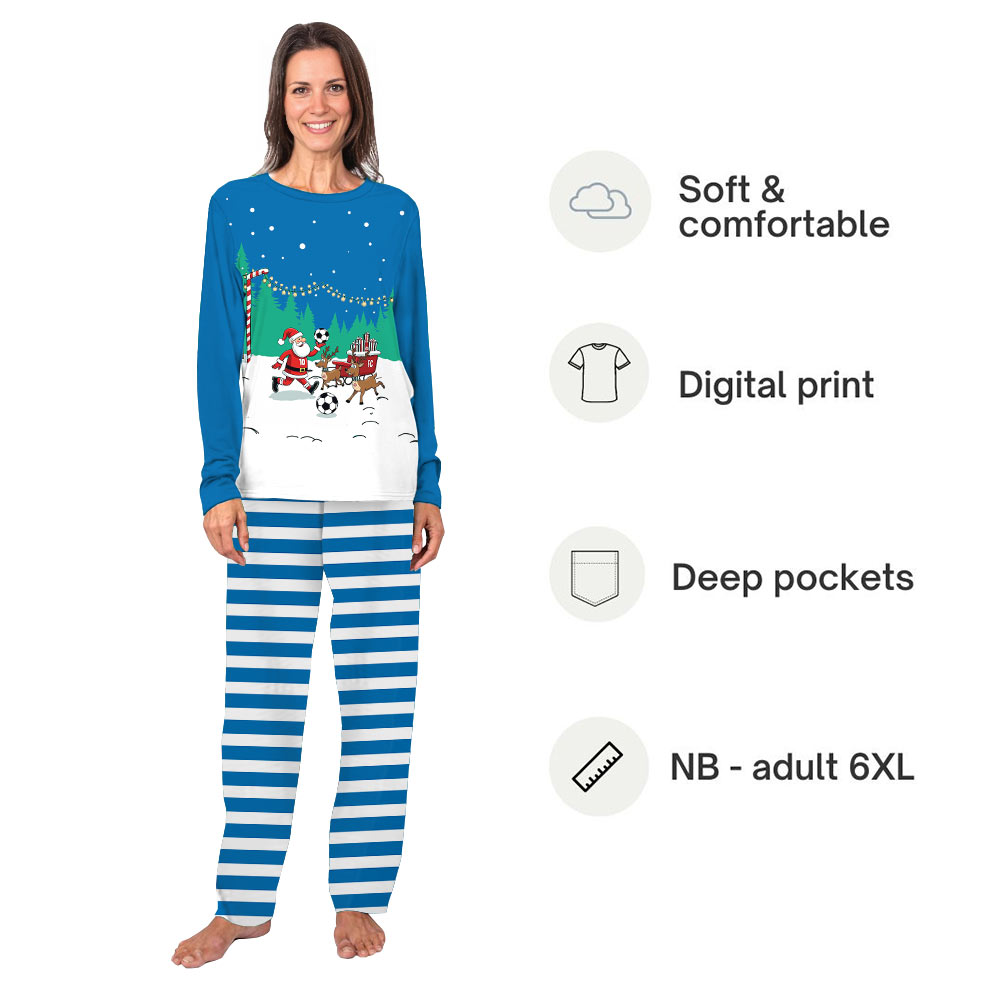 Funny Christmas Theme PJs For The Family And Dog