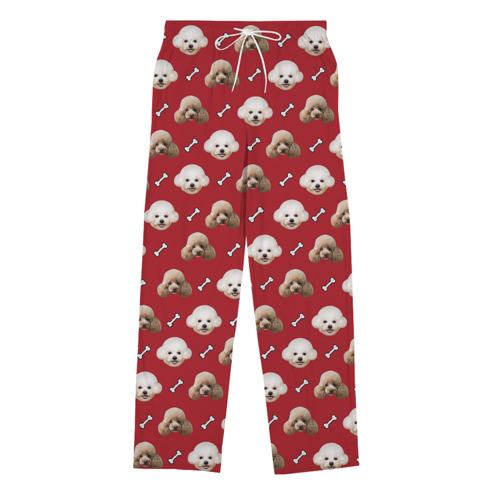[Live Preview] Custom Face And Icon Pajama Pants With Pockets