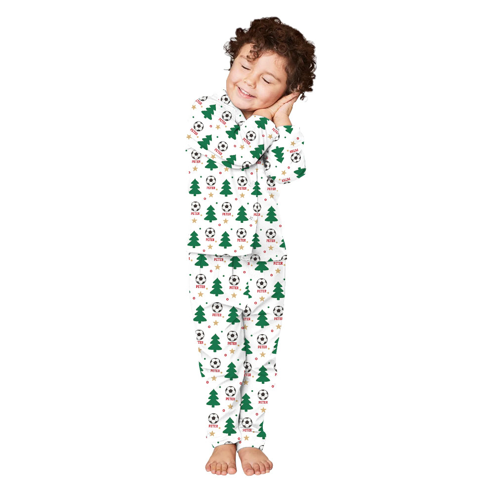 Cute & Funny Soccer Family Christmas Pajamas Cute & Funny Soccer Family Christmas Pajamas