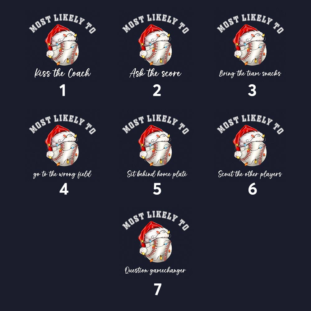 Quote Personalised Christmas PJs with Baseball Theme for Families Quote Personalised Christmas PJs with Baseball Theme for Families