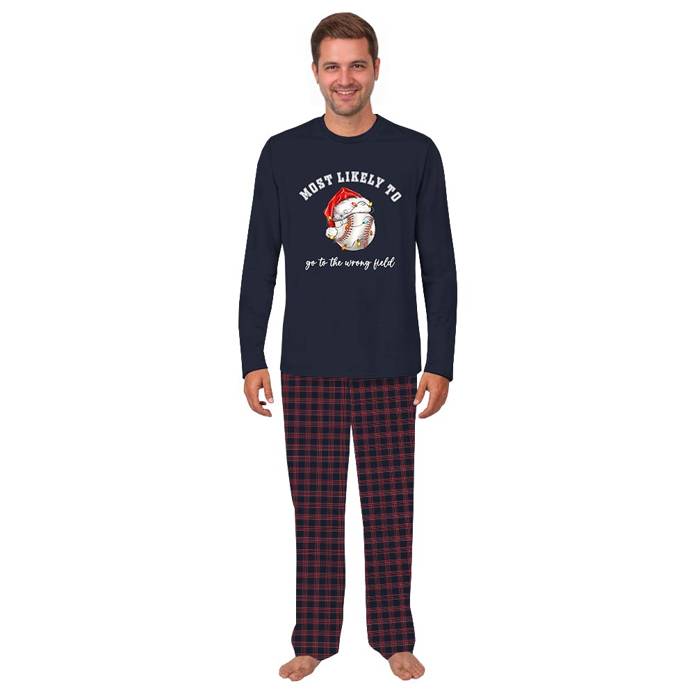 Quote Personalised Christmas PJs with Baseball Theme for Families Quote Personalised Christmas PJs with Baseball Theme for Families