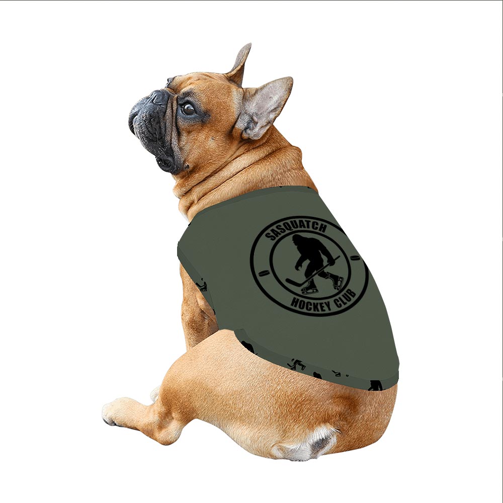 Sasquatch Hockey Club Family Pyjamas With Dog Sasquatch Hockey Club Family Pyjamas With Dog