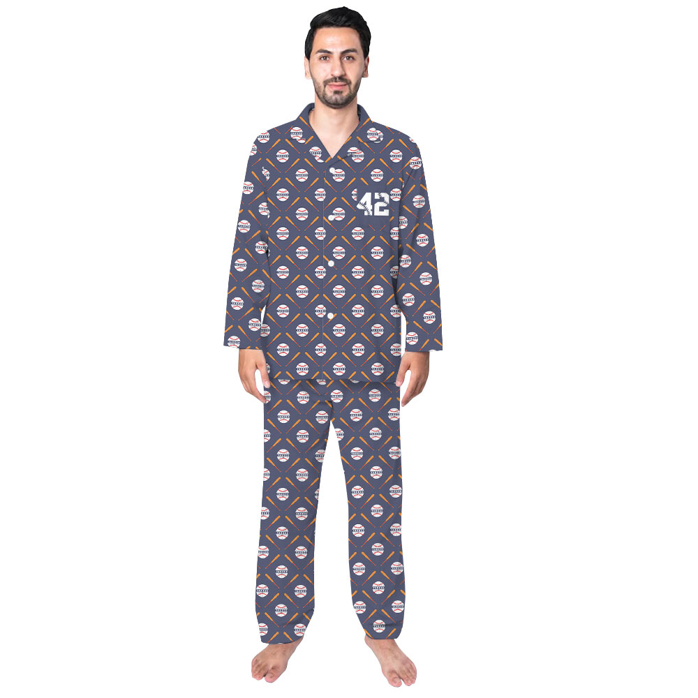 Customizable Baseball Pajama Sets With Name & Number Customizable Baseball Pajama Sets With Name & Number