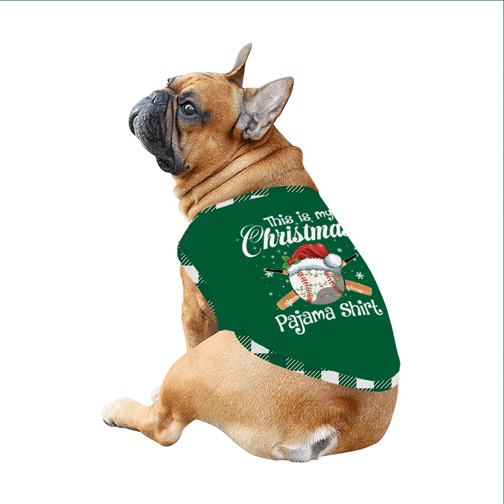 Green Baseball Christmas Matching Family Xmas Pajamas Green Baseball Christmas Matching Family Xmas Pajamas