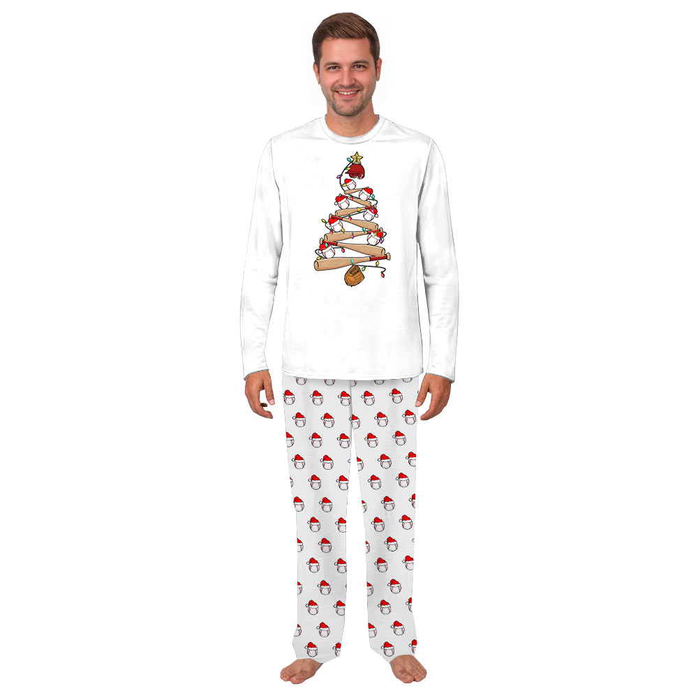 Funny Matching Family Christmas Pajamas Set for Baseball Lovers Funny Matching Family Christmas Pajamas Set for Baseball Lovers