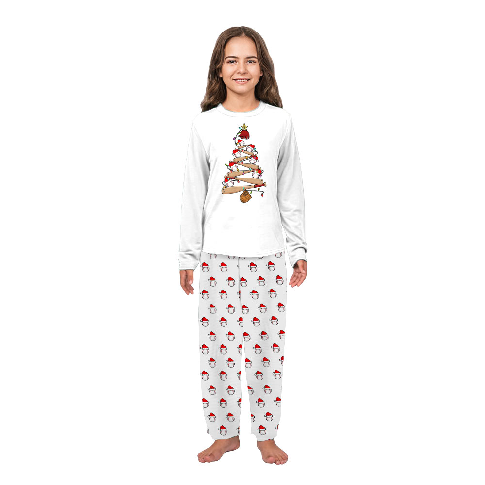 Funny Matching Family Christmas Pajamas Set for Baseball Lovers Funny Matching Family Christmas Pajamas Set for Baseball Lovers