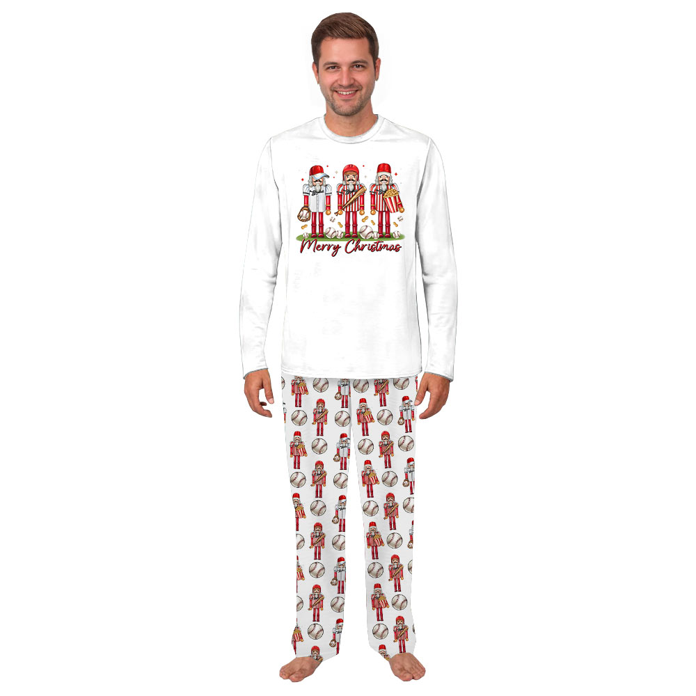 Baseball Nutcracker Christmas Pajama Set for the Whole Family and Pets Baseball Nutcracker Christmas Pajama Set for the Whole Family and Pets
