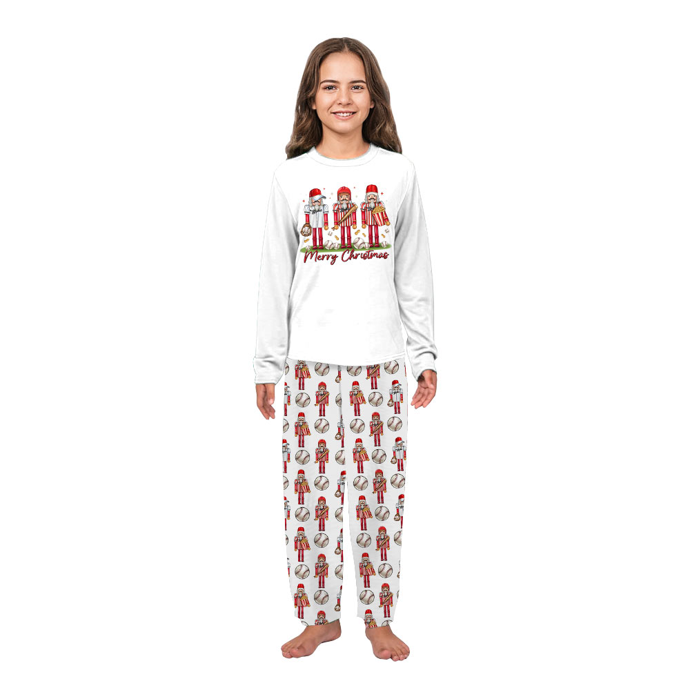 Baseball Nutcracker Christmas Pajama Set for the Whole Family and Pets Baseball Nutcracker Christmas Pajama Set for the Whole Family and Pets