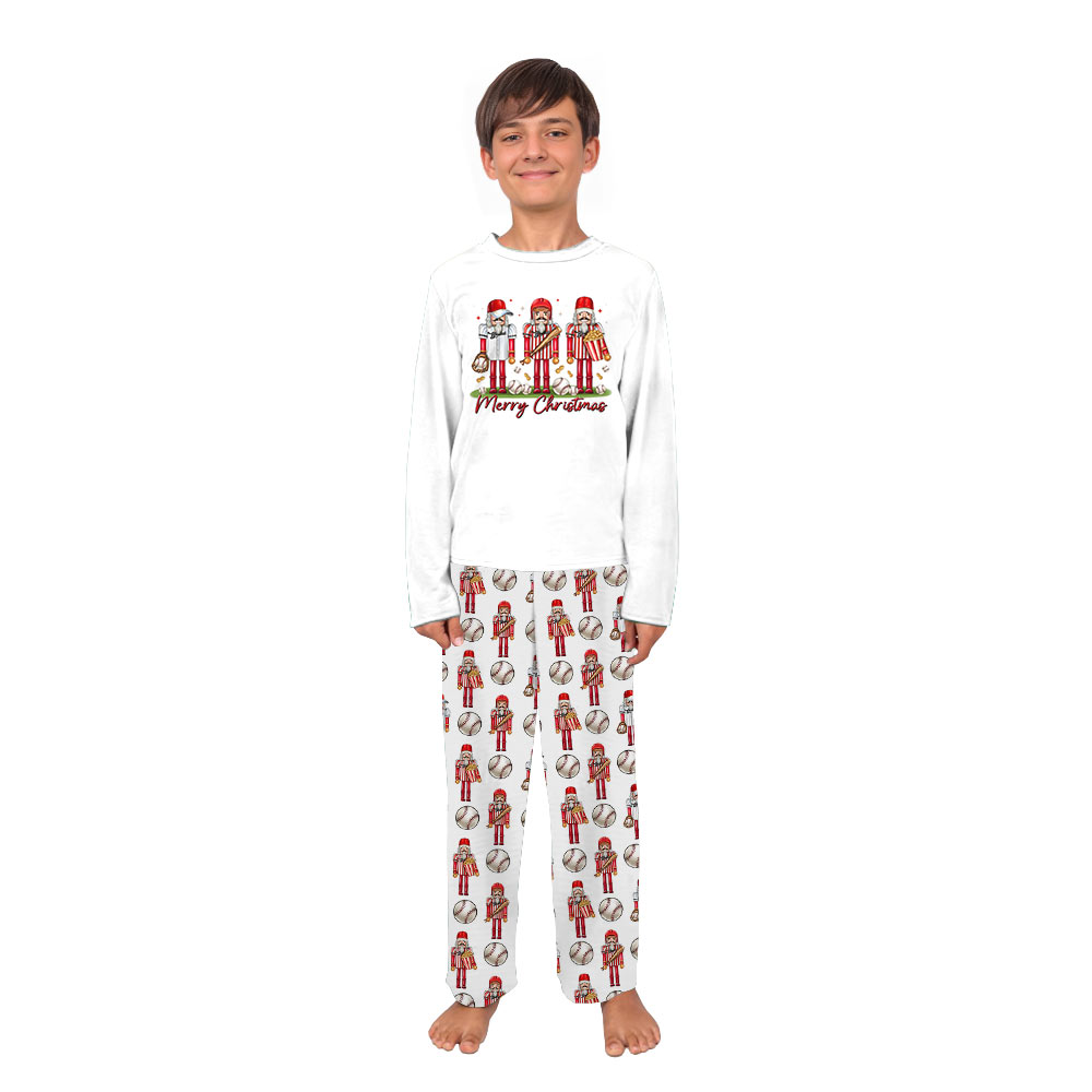 Baseball Nutcracker Christmas Pajama Set for the Whole Family and Pets Baseball Nutcracker Christmas Pajama Set for the Whole Family and Pets