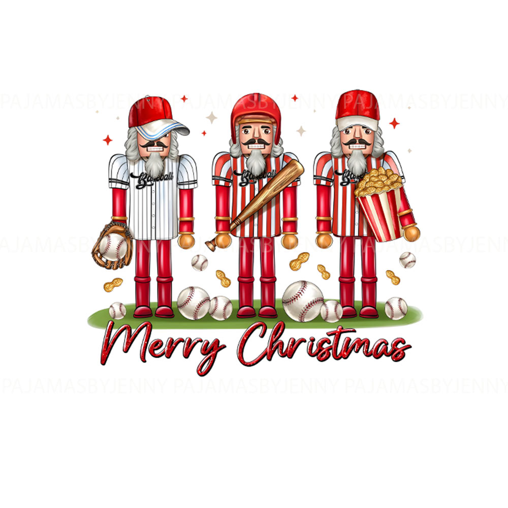 Baseball Nutcracker Christmas Pajama Set for the Whole Family and Pets Baseball Nutcracker Christmas Pajama Set for the Whole Family and Pets