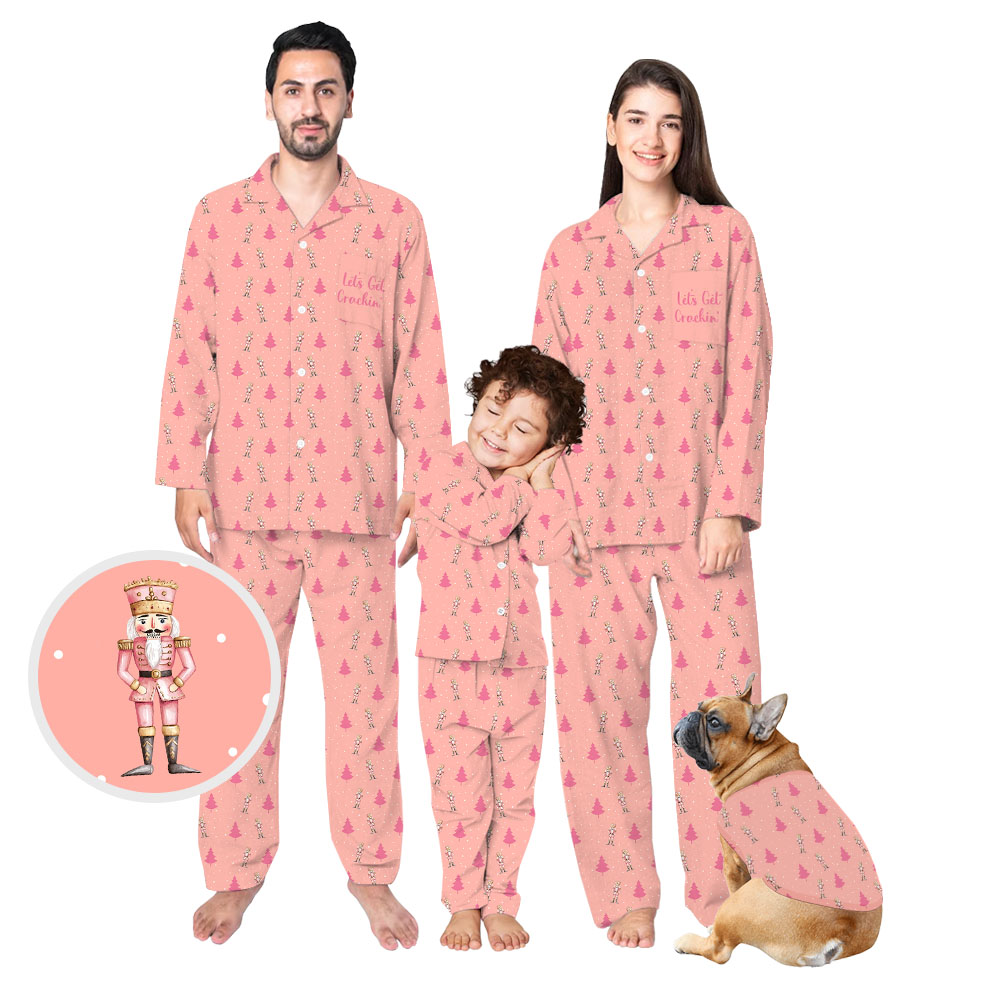 Nutcracker Pink Christmas Pajamas Nutcracker With Names Nutcracker Pink Christmas Pajamas Nutcracker With Names