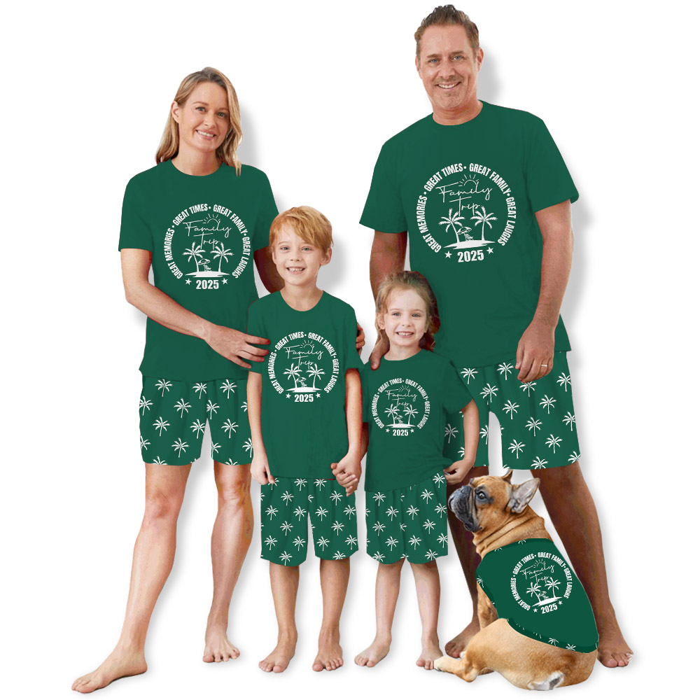 Palm Beach Matching Vacation Pajamas Short Sets 2025 Palm Beach Matching Vacation Pajamas Short Sets 2025