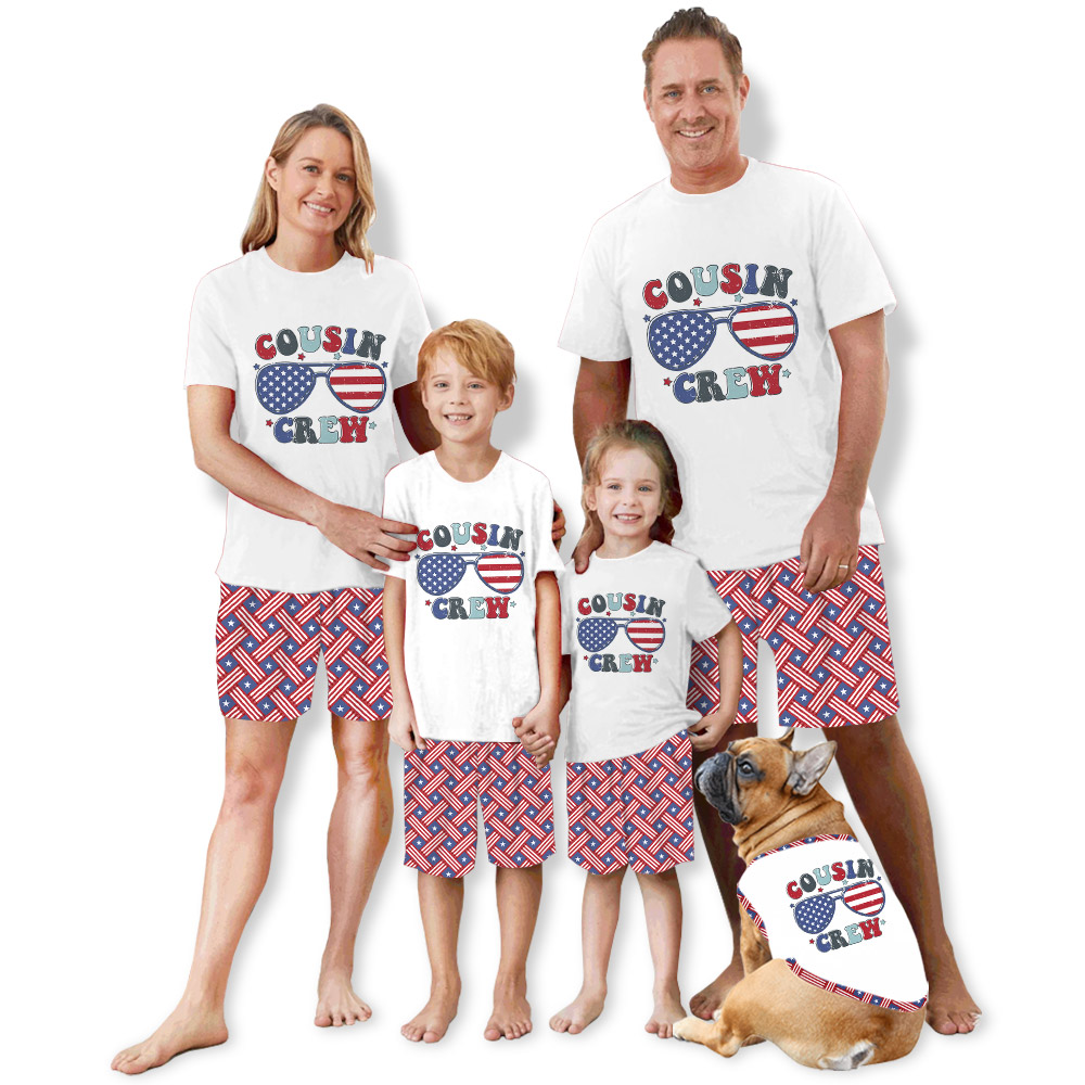 Unique 4th Of July Crew Matching Pajama Sets Unique 4th Of July Crew Matching Pajama Sets