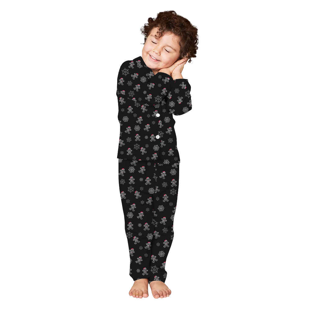 Gingerbread Skeleton Black Matching Family Xmas Pajamas Gingerbread Skeleton Black Matching Family Xmas Pajamas