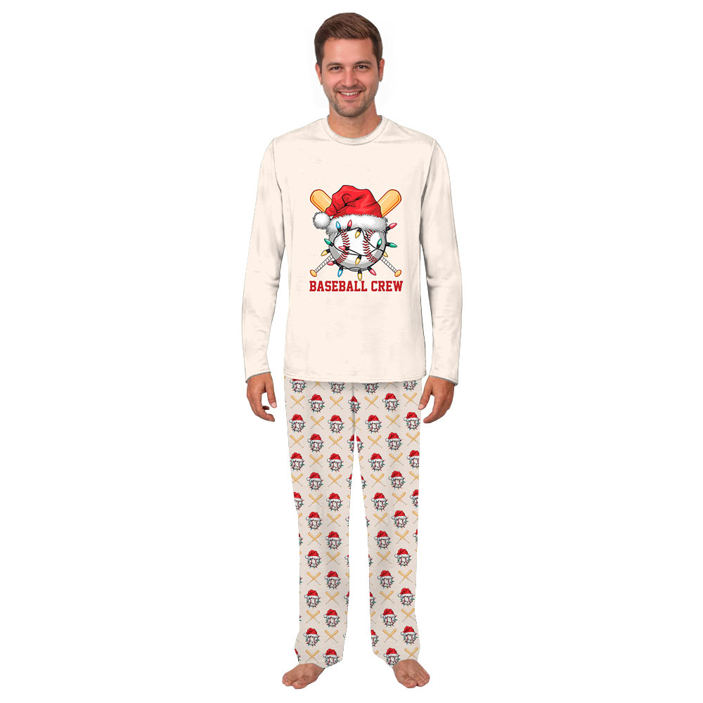 Baseball Crew Christmas Pajamas for Family Sets Baseball Crew Christmas Pajamas for Family Sets